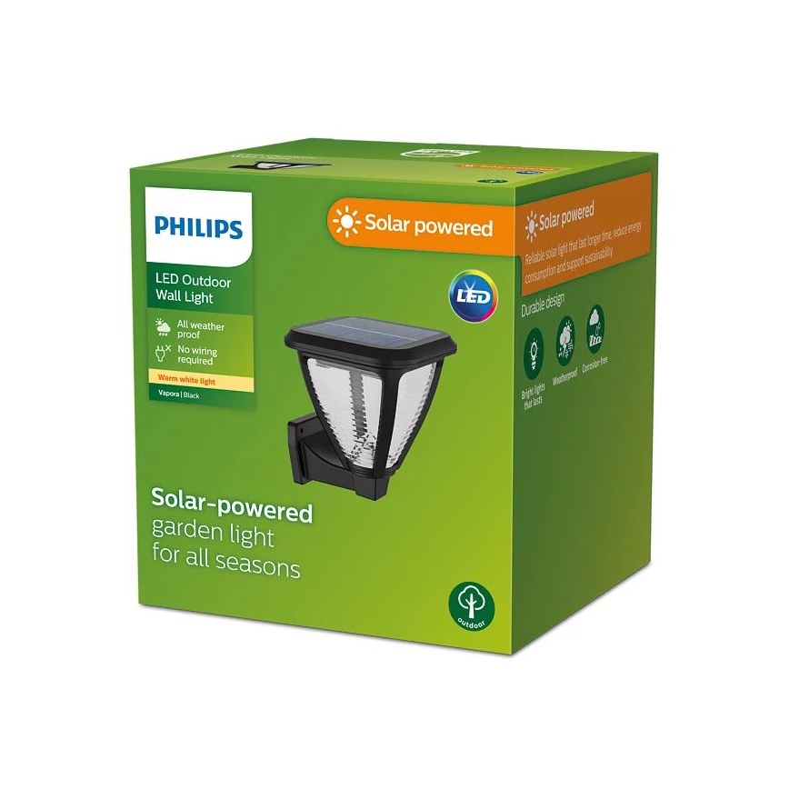 Philips - LED-Solarwandleuchte VAPORA LED/1,5W/3,7V IP44