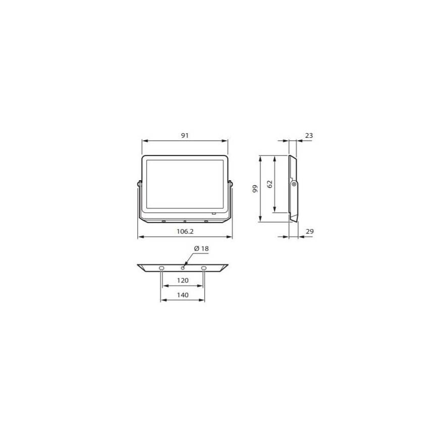 Philips - LED-Strahler DECOFLOOD LED/10W/230V IP65