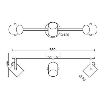 Philips - LED-Strahler SCENE SWITCH BYRE 3xLED/4,3W/230V 2200/2500/2700K