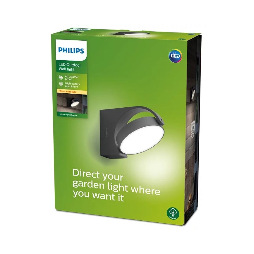Philips - LED-Wandleuchte für den Außenbereich LED/7W/230V 2700K IP44