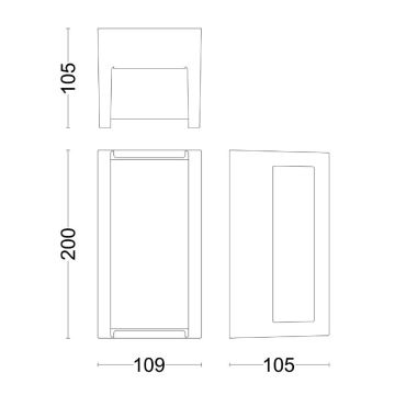 Philips - LED-Wandleuchte für den Außenbereich PYRONA LED/12W/230V IP44