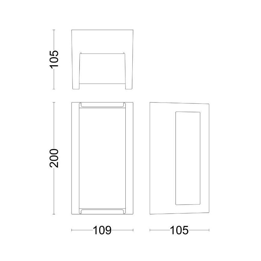 Philips - LED-Wandleuchte für den Außenbereich PYRONA LED/12W/230V IP44