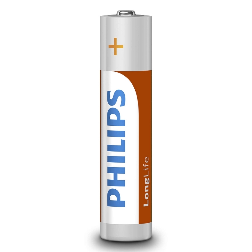 Philips R03L4B/10 - 4 Stück  Zinkchlorid-Batterien AAA LONGLIFE 1,5V