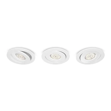 Philips - SET 3x Dimmbare LED-Einbauleuchte/4,5W/230V