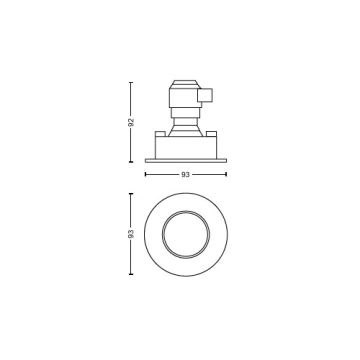 Philips - SET 3x Dimmbare LED-Einbauleuchte für Badezimmer Hue ADORE BATHROOM 1xGU10/4,2W/230V 2200-6500K IP44