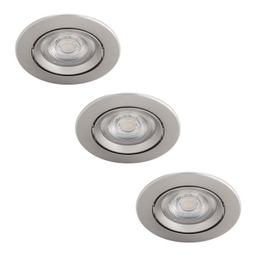 Philips - SET 3x LED dimmbare Einbauleuchte LED/5W/230V 2700K