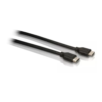 Philips SWV2434W/10 – HDMI-Kabel mit Ethernet, HDMI 1.4 A-Anschluss 5m schwarz
