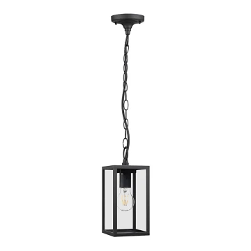 Prezent 65303 - Auβen-Kronleuchter LOARA 1xE27/60W/230V  IP54 schwarz