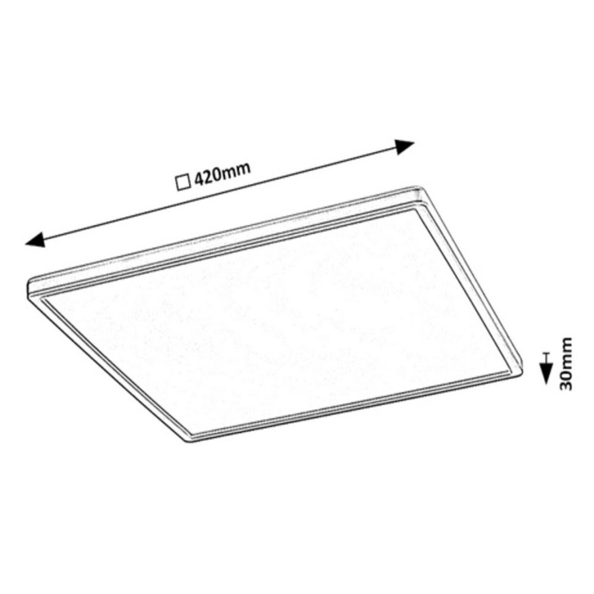 Rabalux - Dimmbare LED-RGB-Deckenleuchte LED/22W/230V Wi-Fi + Fernbedienung