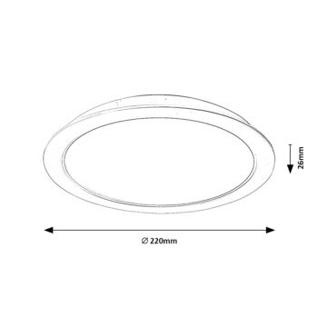 Rabalux - LED-Deckenleuchte LED/24W/230V d. 22 cm