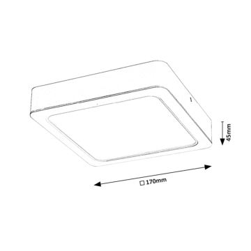 Rabalux - LED Deckenleuchte LED/18W/230V 17 cm