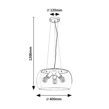 Rabalux - Hängeleuchte 3xE27/40W/230V
