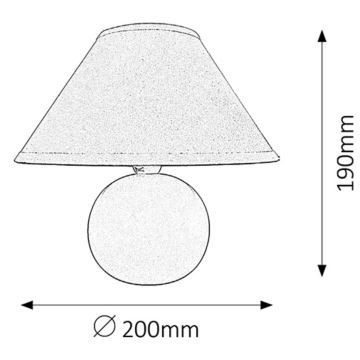 Rabalux - Tischlampe 1xE14/40W/230V