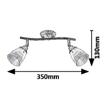 Spotlight 2xE14/40W/230V