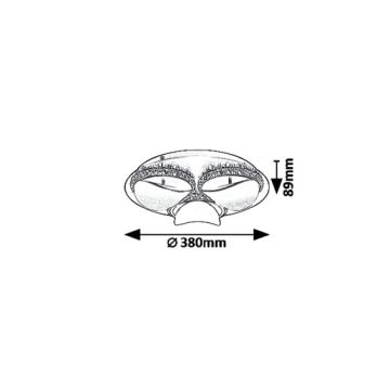 Rabalux 5050 - LED Dimmbare Deckenleuchte CAPRIANA LED/18W/230V