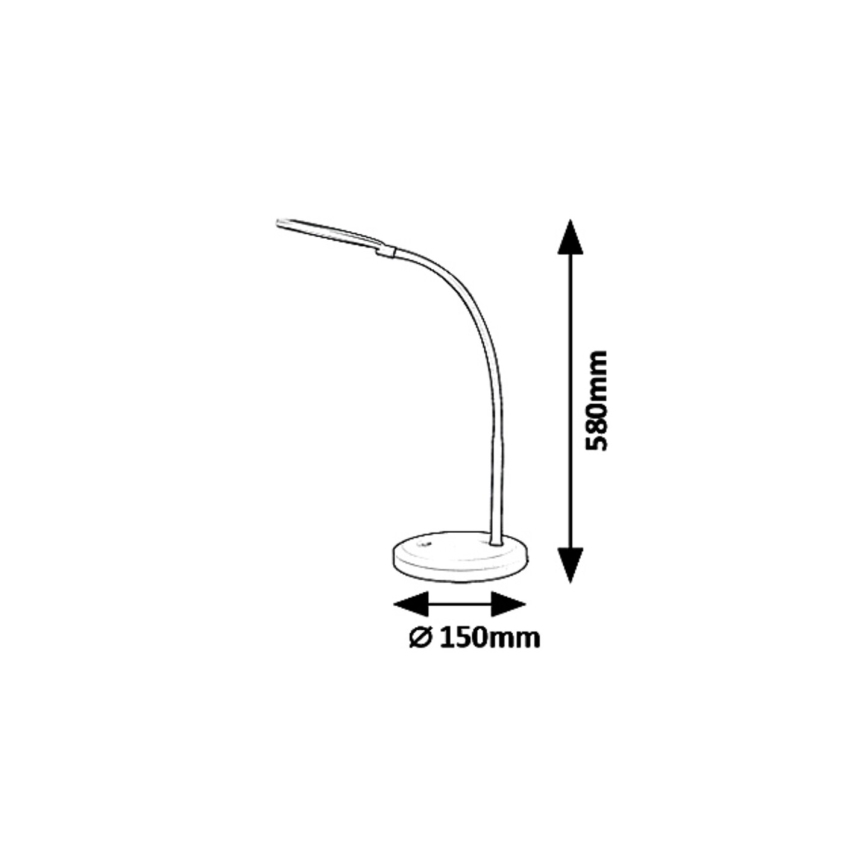 Rabalux 5429 - LED Touch-Dimm-Tischleuchte TIMOTHY LED/7,5W/230V