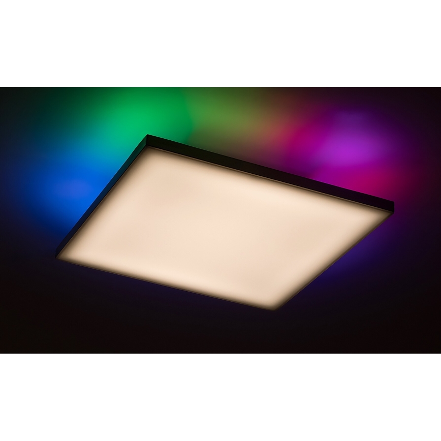 Rabalux - Dimmbare LED-RGB-Deckenleuchte LED/24W/230V 3000-6500K 40x40 cm+ Fernbedienung