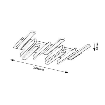 Rabalux - LED-Deckenleuchte LED/46W/230V 3000/4000K