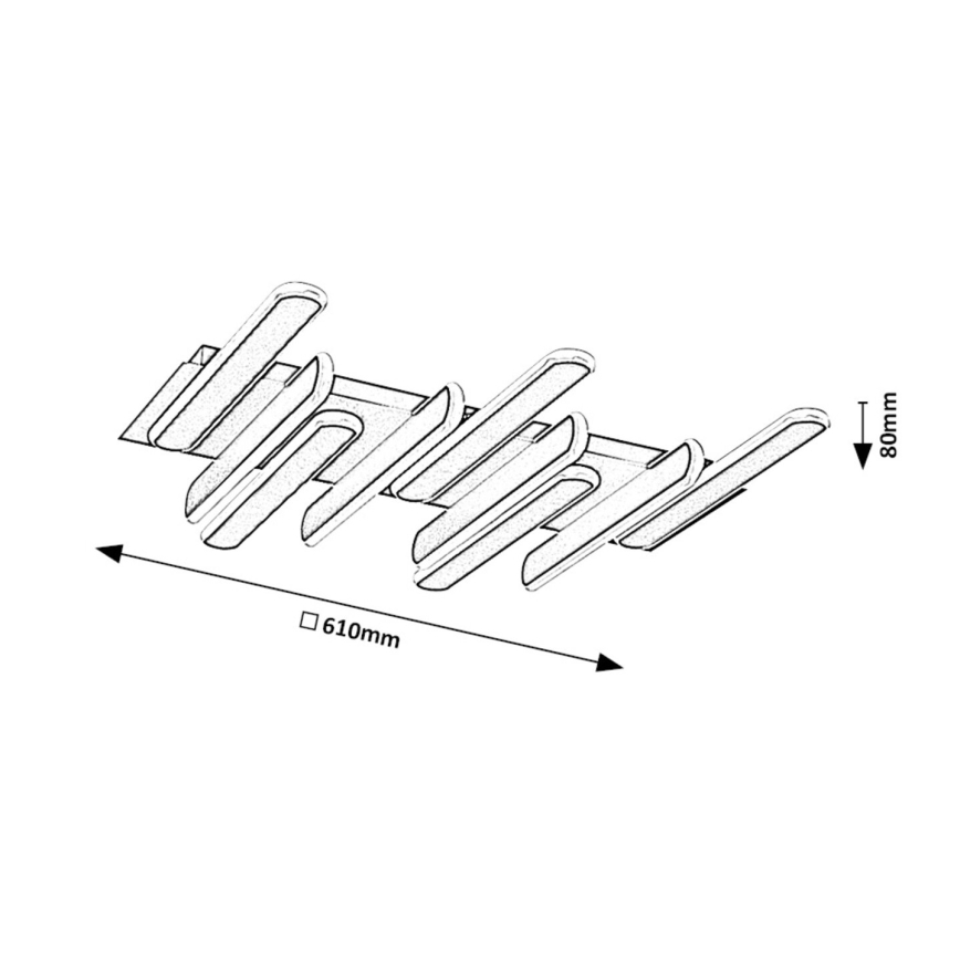 Rabalux - LED-Deckenleuchte LED/46W/230V 3000/4000K