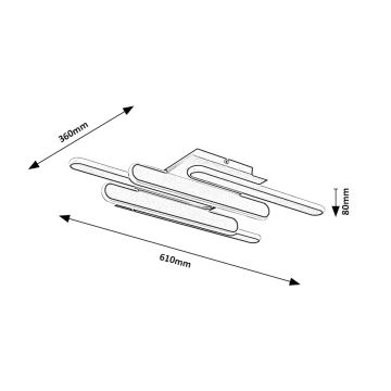 Rabalux - LED-Deckenleuchte LED/36W/230V 3000/4000K