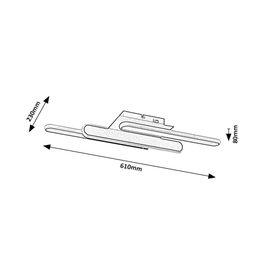 Rabalux - LED-Deckenleuchte LED/18W/230V 3000/4000K