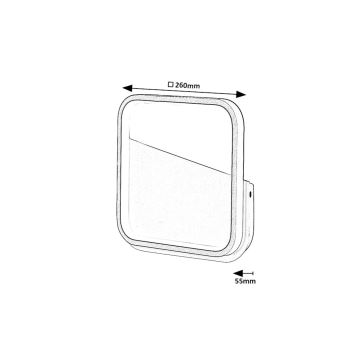 Rabalux - LED-Wandleuchte LED/13W/230V 4000K schwarz