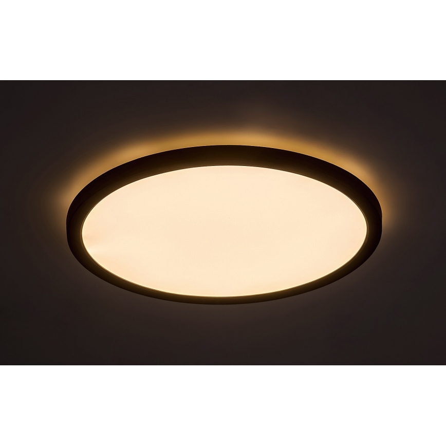 Rabalux - LED-Deckenleuchte LED/24W/230V 3000/4000/6000K d 29 cm schwarz