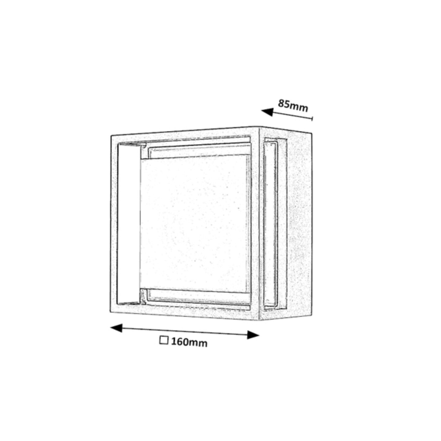 Rabalux - LED Auβen-Wandbeleuchtung LED/6,5W/230V IP65