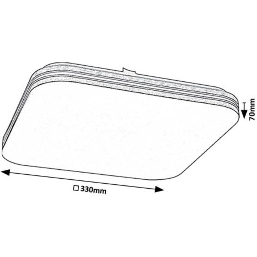 Rabalux - LED-Deckenleuchte LED/18W/230V 4000K 33x33 cm