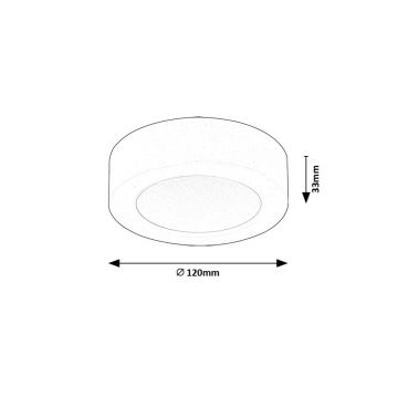 Rabalux - LED-Deckenleuchte LED/7W/230V 4000K d 12 cm weiß