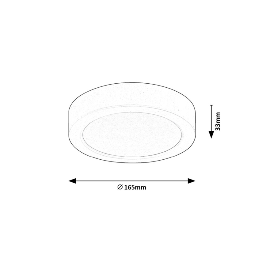 Rabalux - LED-Deckenleuchte LED/15W/230V 4000K d 16 cm weiß