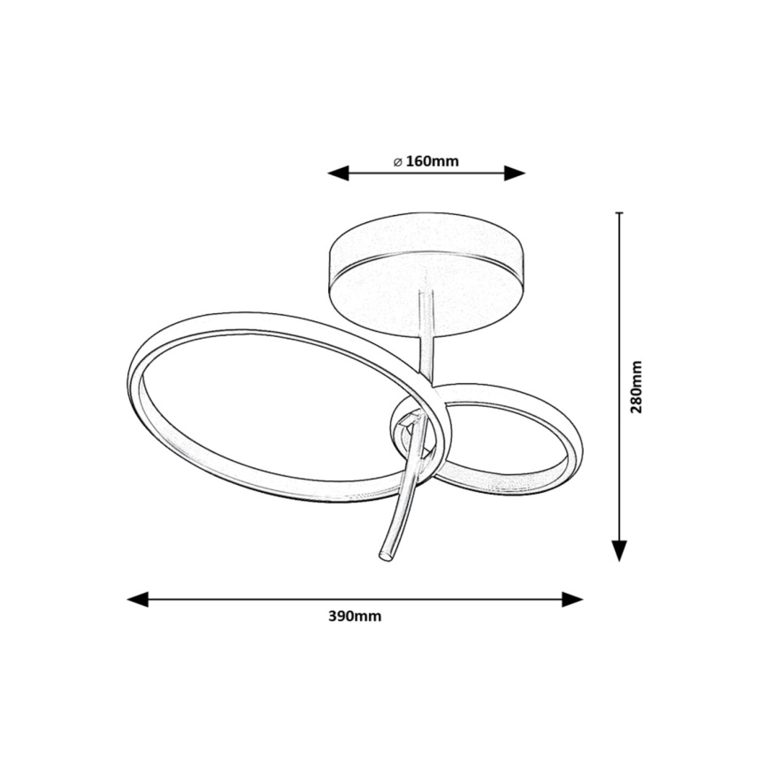 Rabalux - LED-Deckenleuchte an Stange LED/24W/230V