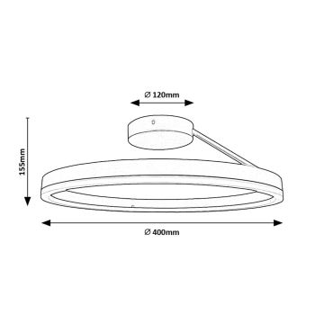 Rabalux - LED-Deckenleuchte LED/24W/230V 3000/4000/6500K