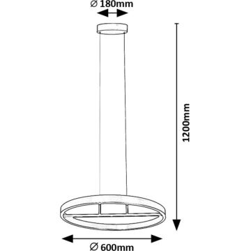 Rabalux - LED-Hängeleuchte LED/42W/230V golden