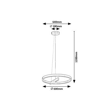 Rabalux - LED-Hängeleuchte LED/34W/230V matt Chrom