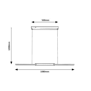 Rabalux - LED-Hängeleuchte LED/36W/230V 3000K/4000K