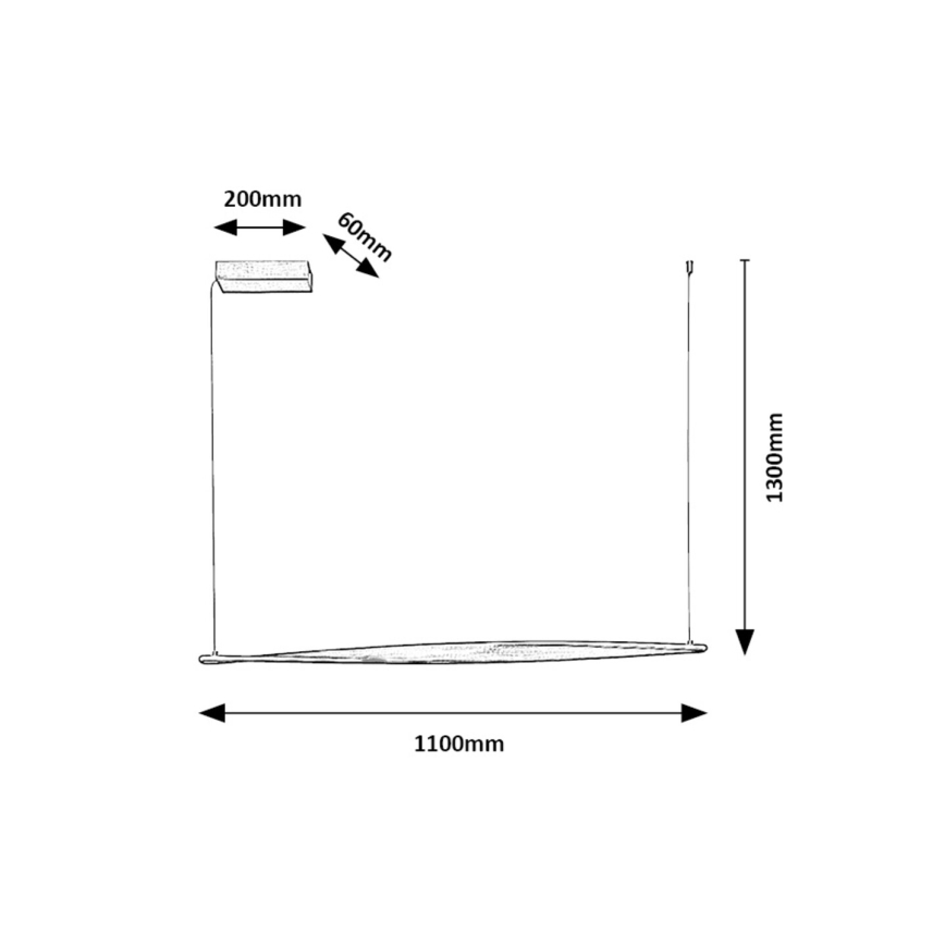 Rabalux - LED-Hängeleuchte LED/28W/230V