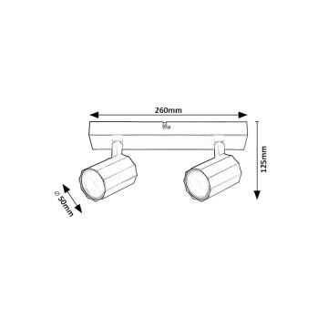 Rabalux - Strahler 2xGU10/5W/230V