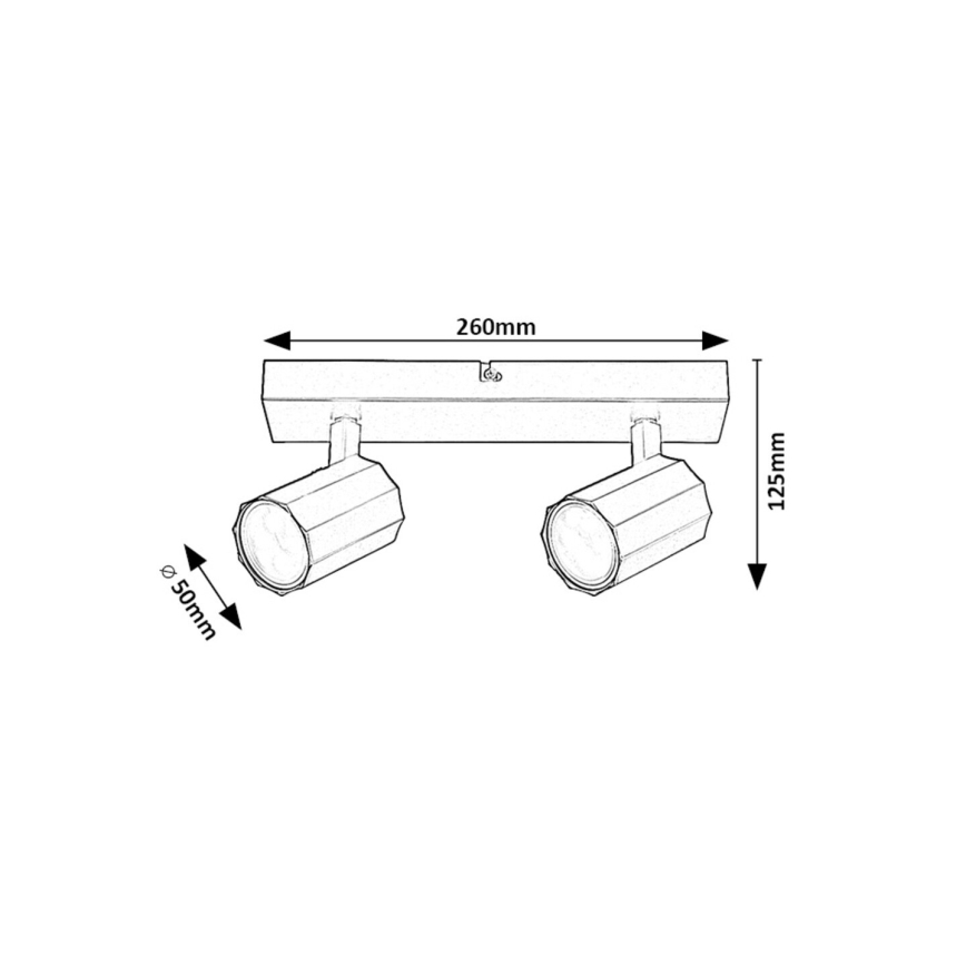 Rabalux - Strahler 2xGU10/5W/230V