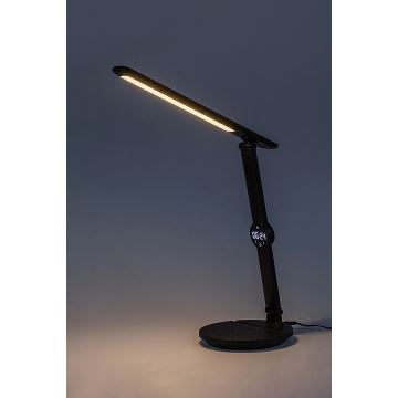 Rabalux - Dimmbare LED-Tischleuchte mit Touch-Steuerung und Display LED/9W/230V 3000/4000/6500K