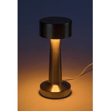 Rabalux - Aufladbare LED-Tischleuchte mit Touch-Steuerung LED/2,7W/5V 1200mAh 3000/4000/6000K golden