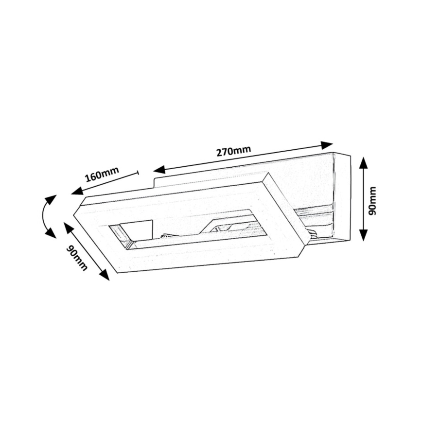 Rabalux - LED-Wandleuchte für Badezimmer LED/15W/230V 4000K IP44