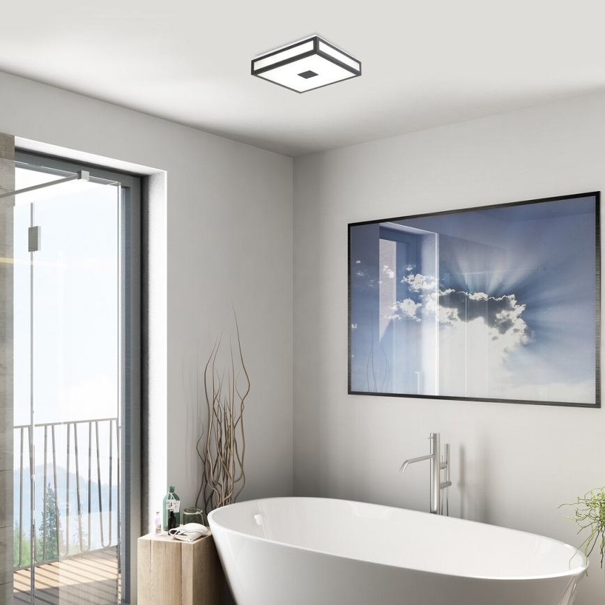 Rabalux - LED-Deckenleuchte für Badezimmer LED/18W/230V IP44 schwarz