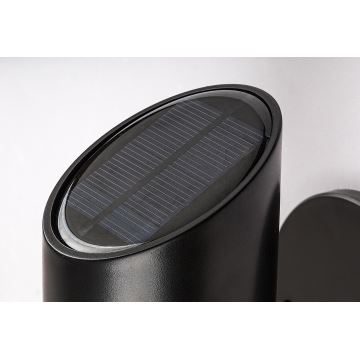 Rabalux - LED-RGB-Solarwandleuchte mit Sensor LED/1W/3,7V IP44 schwarz