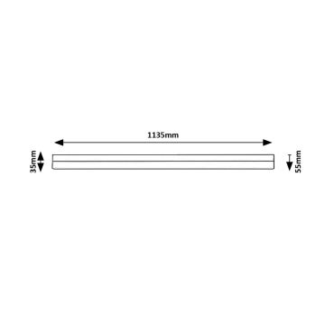 Rabalux - LED-Küchenunterbauleuchte LED/24W/230V 4000K 113 cm schwarz