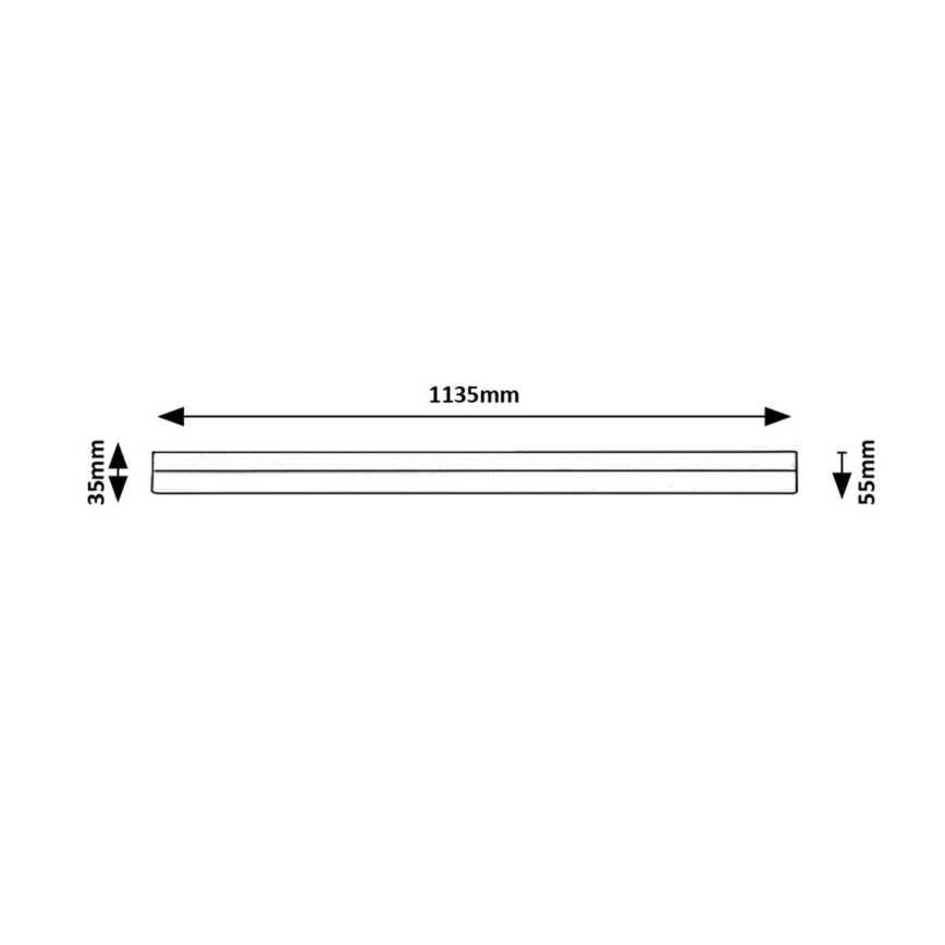 Rabalux - LED-Küchenunterbauleuchte LED/24W/230V 4000K 113 cm schwarz