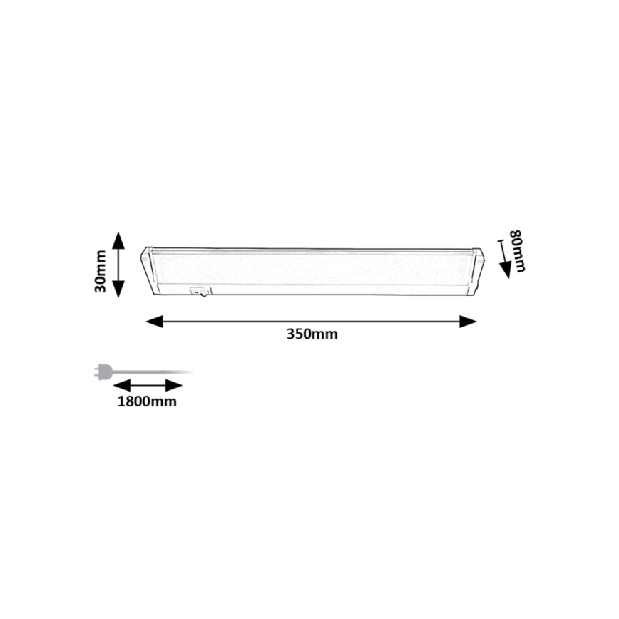 Rabalux - LED-Küchenunterbauleuchte LED/5W/230V 4000K silbern