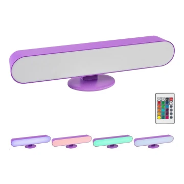 Rabalux - Dimmbare LED-RGB-Tischlampe LED/3W/5V violett + Fernbedienung