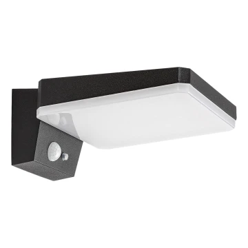 Rabalux - Dimmbare LED-Solarwandleuchte mit Sensor LED/4,4W/3,7V IP54 schwarz