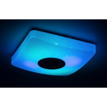 Rabalux - LED RGB Dimmbare Deckenleuchte mit Lautsprecher LED/18W/230V + FB